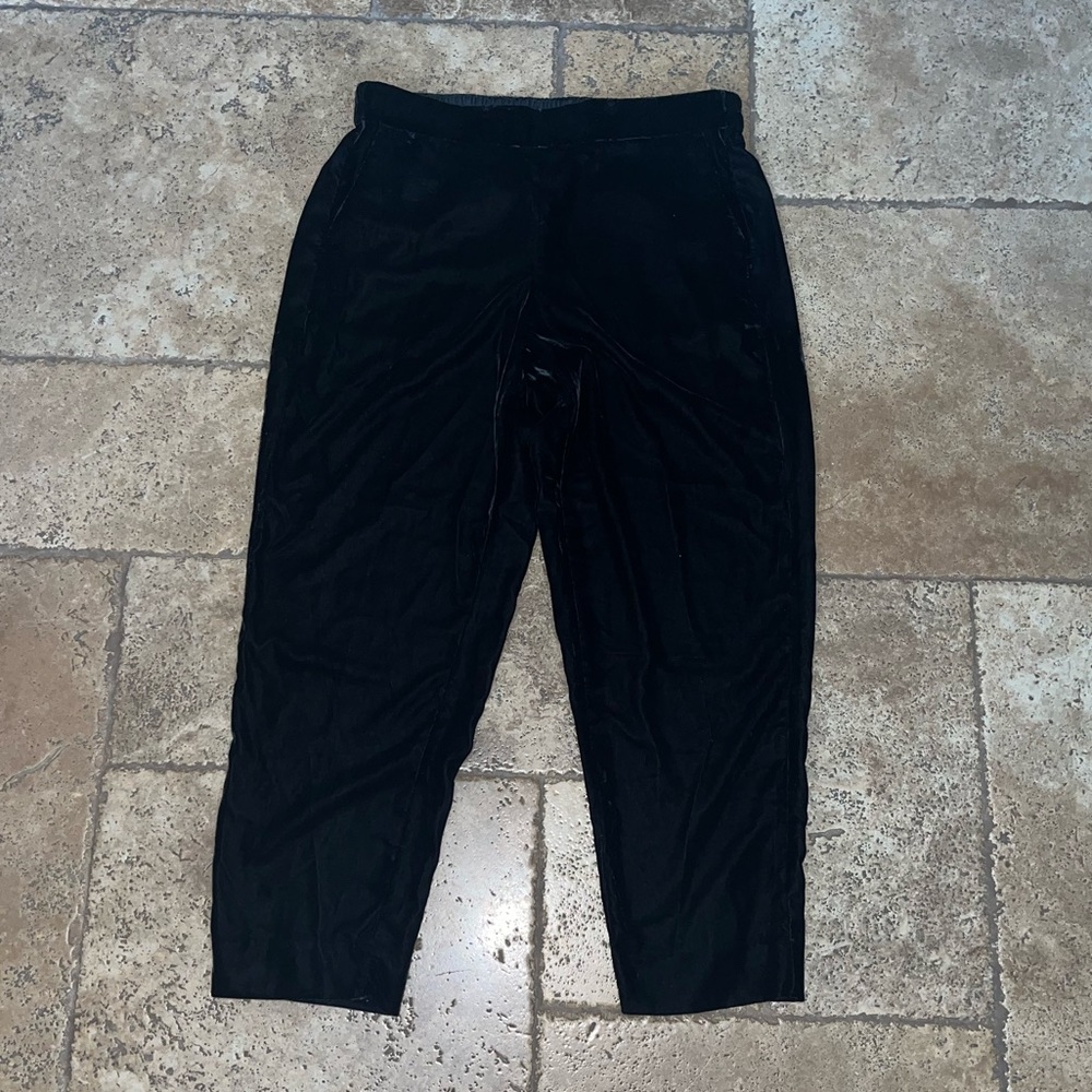 JCREW MERCANTILE soft black velvet pants size 10